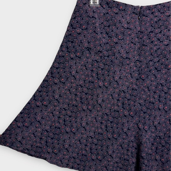 Boden Women's Navy Floral Spray Skater A-Line Flared Mini Skirt Size 6 - Picture 4 of 11